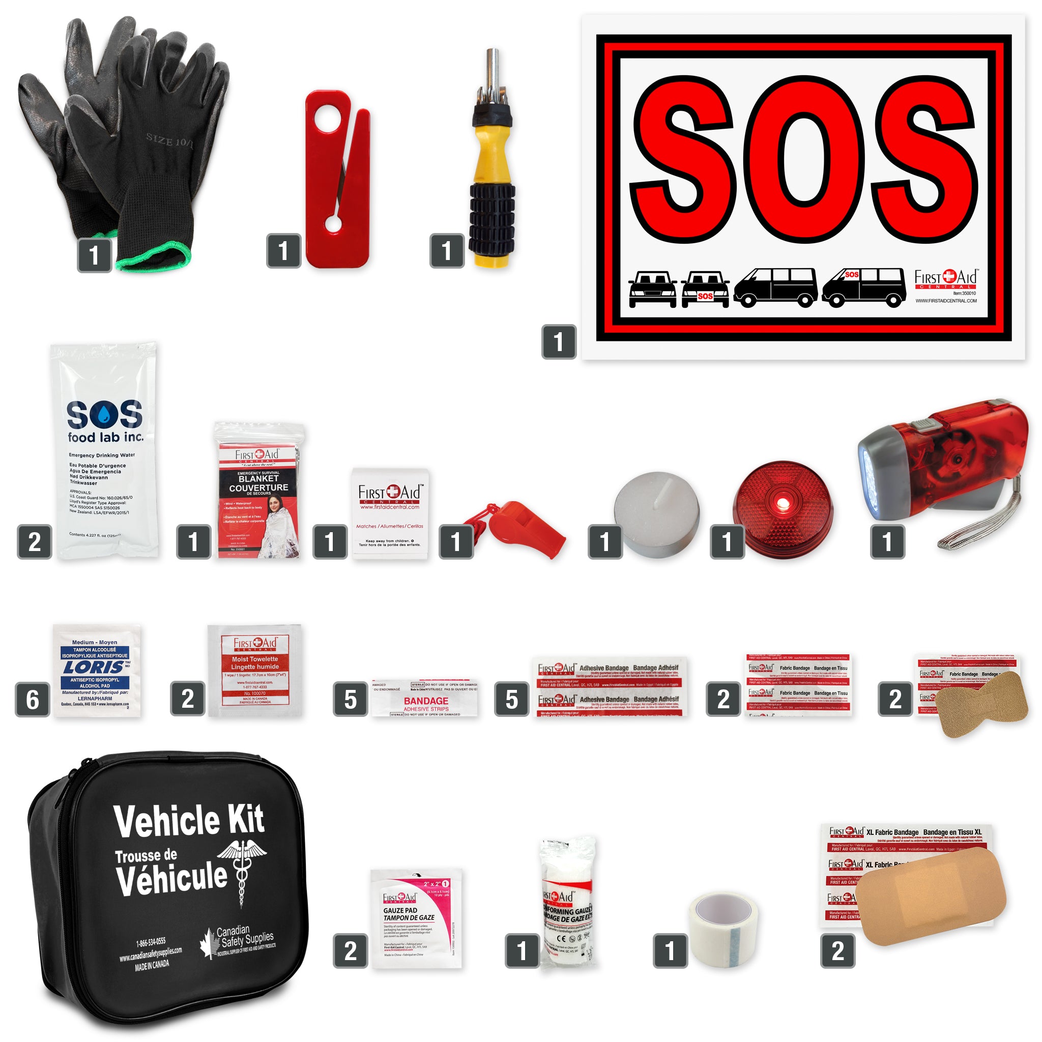Deluxe 4 Person 72 Hour Emergency Survival Kit | Canadian Safety