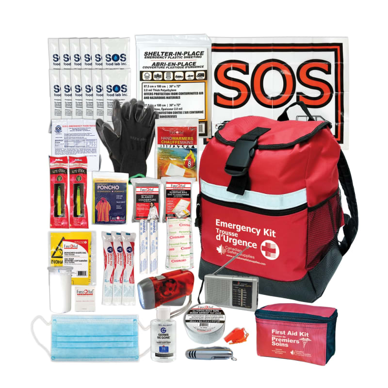 1 Person 72 Hour Emergency Survival Kit with Water