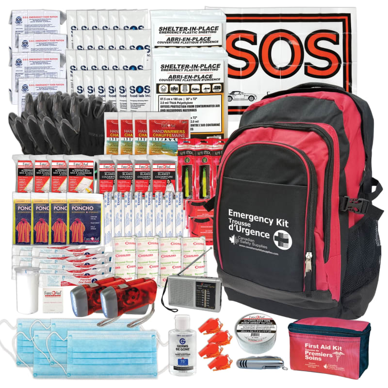 4 Person 72 Hour Emergency Survival Kit with Water