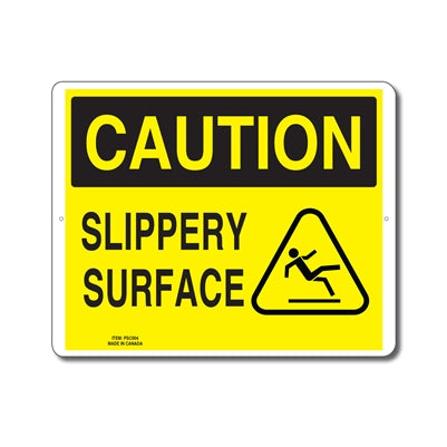 SLIPPERY SURFACE - CAUTION SIGN