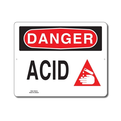 ACID - Enseigne Danger - en Anglais