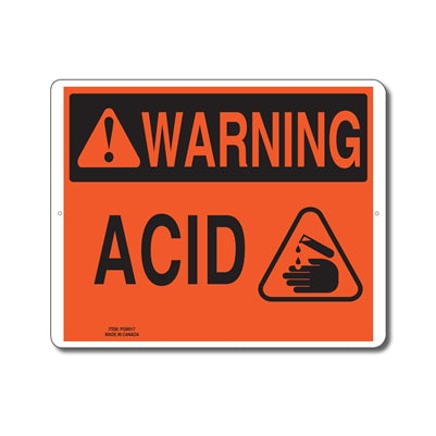 Acid Store Sign ACID - WARNING SIGN