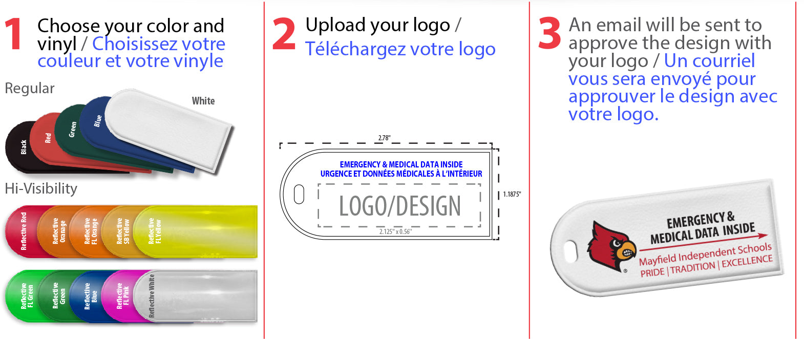 Supports de données médicales - Impression personnalisée (250, 500 ou 1000 étiquettes)