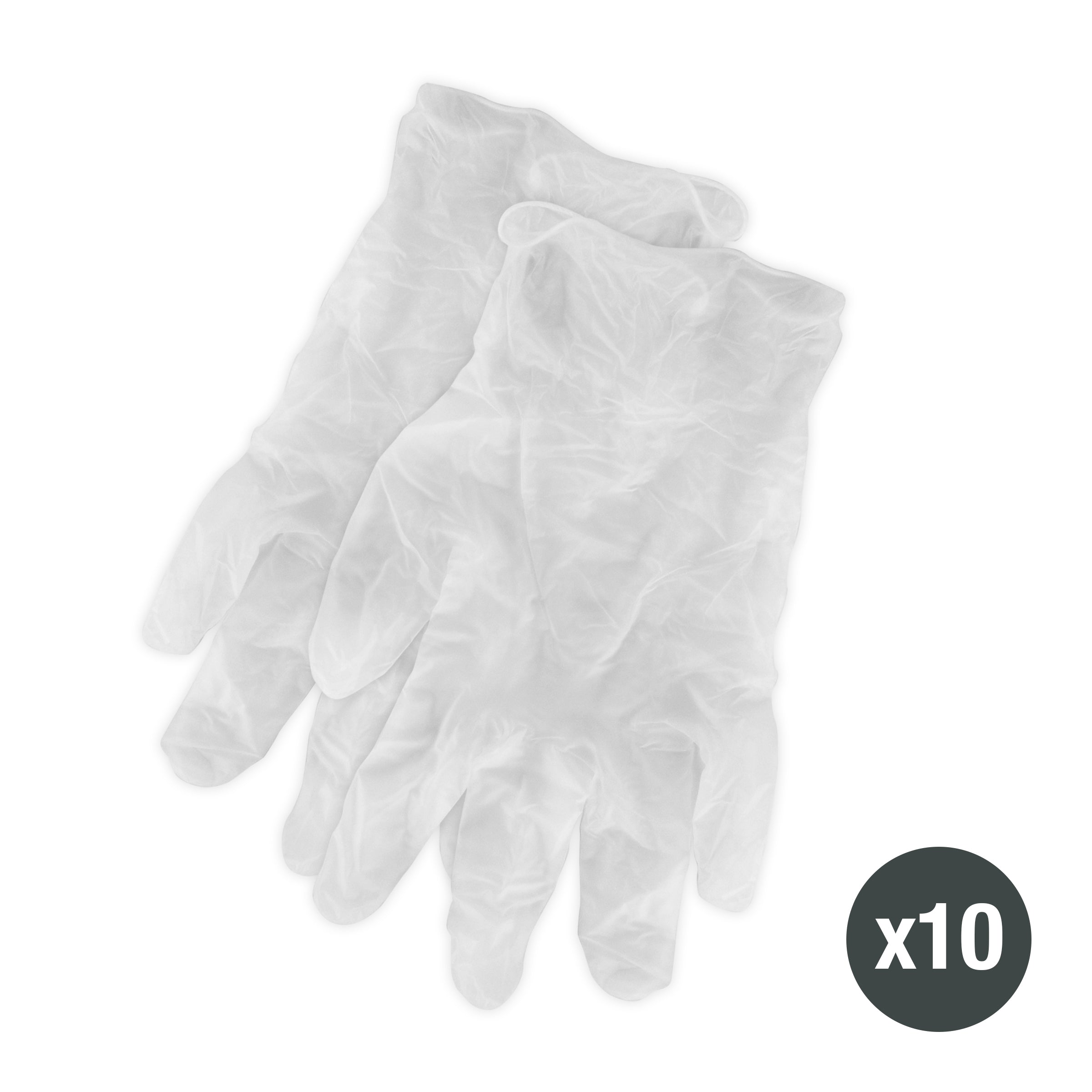 All Purpose Vinyl Gloves - Large (pack of 10)