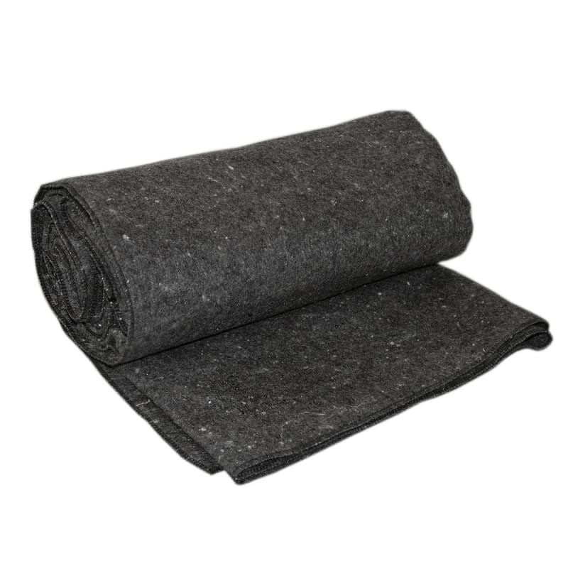 Wool Blanket, Gray, Non-Fire Retardant, 64"x 84"