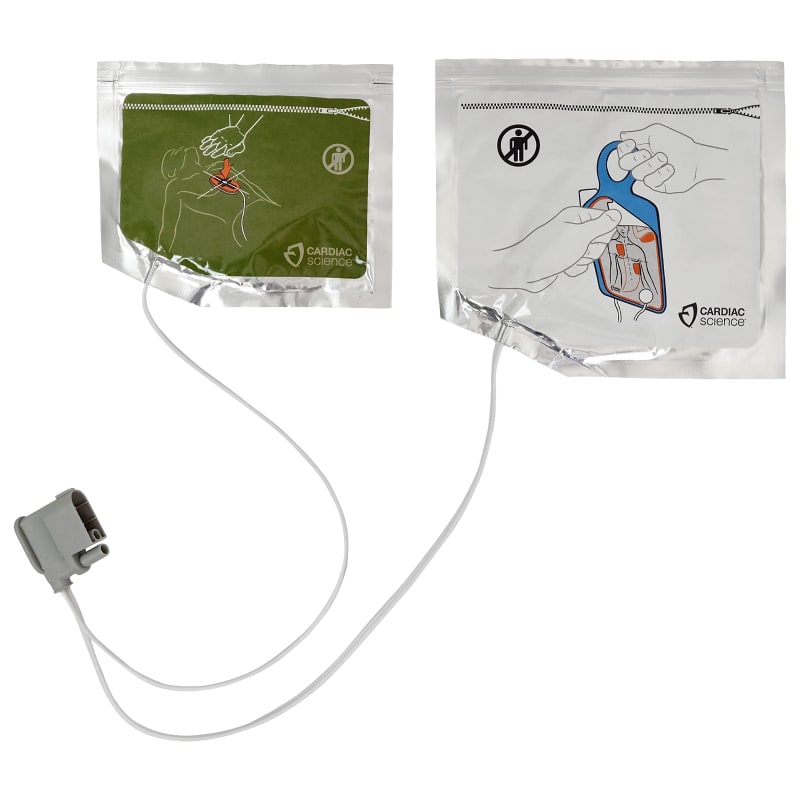 Électrodes pour adultes pour simulateur Powerheart G5 avec retour de RCR