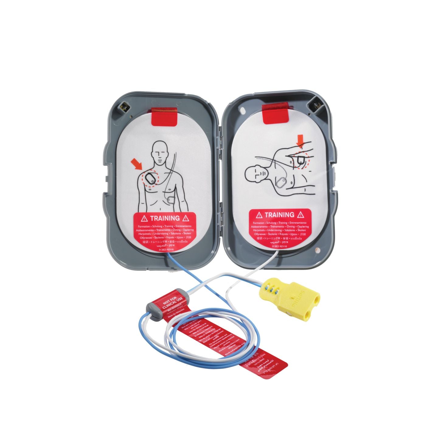 Training electrodes for FRx or FRx Trainer AEDs