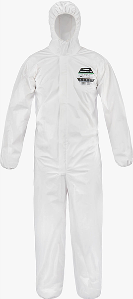 MicroMax™ NS CE individually packaged coverall with elastic hood, cuffs, waist and ankles