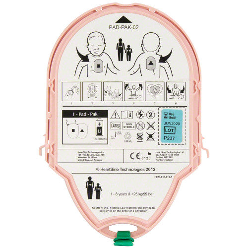 HeartSine Samaritan AED Pediatric Pad-Pak