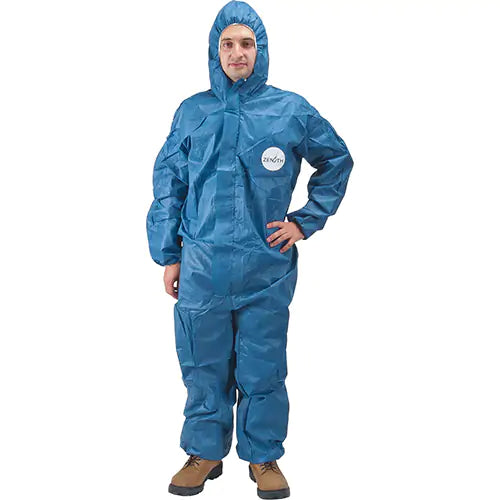 Protective Coveralls, X-Large, Blue, SMS