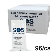 SOS Food Lab - Eau potable purifiée d'urgence (96/boîte)