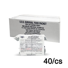 SOS Food Lab - Rations alimentaires d'urgence - 2400 Kcal - Caisse de 40