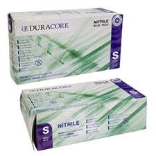 DURACORE, Blue Nitrile Medical Examination Gloves, 3 mil, Small (Box of 100)